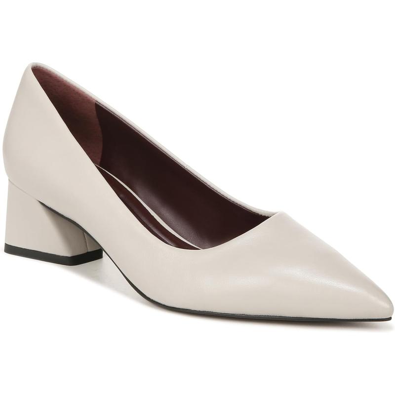 Franco Sarto Women’s Racer Pointed Toe Block Heel Pump(Stone Grey ...